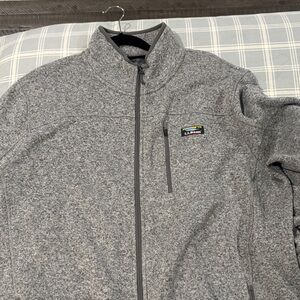 L.L. Bean Gray Full-Zip Jacket